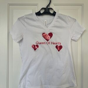 Girls White - Queen of Hearts T-shirt